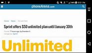 Sprint Offers New Customers Its Unlimited Freedom Plan for $50 a Month