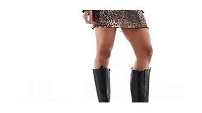 ASOS DESIGN mini skirt in leopard print | ASOS