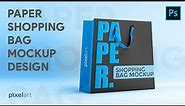 Paper Shopping Bag Mockup Design Vol - 2 | Photoshop Mockup Tutorials