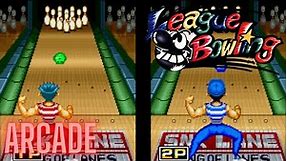 League Bowling (Neo-Geo) 2 Player matches