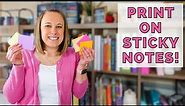 TUTORIAL: HOW TO PRINT ON STICKY NOTES | Printing Post-It Notes Discussion Questions