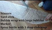 Cheap bubble wrap is effective way to insulate your windows and save heat without spending all day