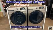 Samsung Champagne Washer & Dryer 6100 Series Short Review!