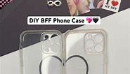 DIY BFF Phone Case Idea 😍💖 #shorts #craft #diy #bff #creative #art #artist #tutorial #crafts#crafts
