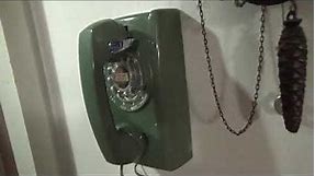 #554 1960 Bell System by Western Electric Rotary wall phone.