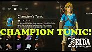 Zelda: Breath of the Wild - How To Get BLUE CHAMPION'S Tunic FAST!