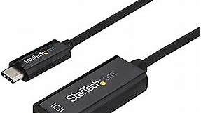 StarTech.com 6ft (2m) USB C to HDMI Cable - 4K 60Hz USB Type C to HDMI 2.0 Video Adapter Cable - Thunderbolt 3 Compatible - Laptop to HDMI Monitor/Display - DP 1.2 Alt Mode HBR2 - Black (CDP2HD2MBNL)