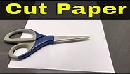 How To Cut Paper Straight With Scissors-Easy Tutorial