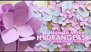 DIY Paper Hydrangea | How to Make Paper Flower Hydrangea | Easy Paper Flower Tutorials | Hydrangeas