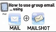 How to setup and use groups in mail on the iPad