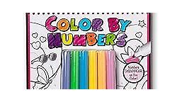 Melissa & Doug On the Go Color by Numbers Kids' Design Board - Unicorns, Ballet, Kittens, and More - Party Favors, Stocking Stuffers, Travel Toys, Coloring Books For Kids Ages 5+