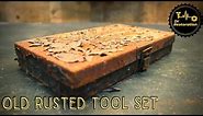 Restoration of Old Rusty Socket Set Toolbox - WOODEN Insert