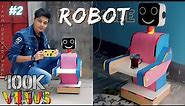 How To make a HOMEMADE ROBOT at Home using Cardboard Very easy science project remote control Part 2