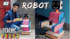 How To make a HOMEMADE ROBOT at Home using Cardboard Very easy science project remote control Part 2