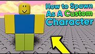How to Spawn As A CUSTOM Character in Roblox Studio (2020)