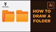 How to draw a Folder icon in Adobe Illustrator
