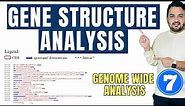 Gene structure analysis | UTR CDS | Intron Exon | Genome wide analysis tutorial 7