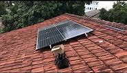 DIY Solar Panel Install on clay tile roof