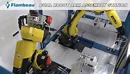 Flambeau's dual robot arm assembly station