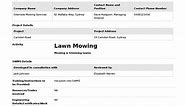 Lawn Mowing Safe Work Method statement (Free and editable SWMS)