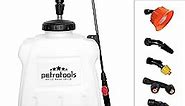 PetraTools Battery Powered Backpack Sprayer with Cart - 4-Gallon Sprayers in Lawn and Garden, Electric Sprayer & Battery Sprayer, Garden Sprayer & Lawn Sprayer, Battery Powered Sprayer - HD4100 Pro