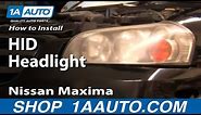 How to Replace Headlight 02-03 Nissan Maxima
