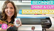 😍 First Roland BN-20A Print and Cut: Start to Finish Tutorial for Beginners
