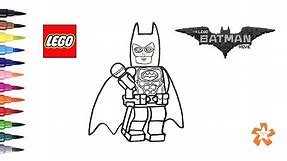 The Lego Batman Movie - How to color Batman - Coloring Pages For Children With Color & Kids TV