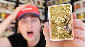 23K Gold Plated Pokemon Card Opening (1999)