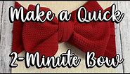 DIY | Quick 2 Minute Bow Headwrap | How To Make A Baby Bow Headwrap | Mommy’s Creations