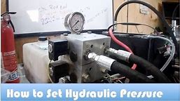 How to Set a Hydraulic Relief Valve