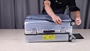HOSTK Suitcase Cover Clear PVC Luggage Protector, Transparent Luggage Cover with 3 Luggage Tags, No-removal Waterproof Luggage Protective Cover Case for Travel, Suitcase, Wheeled Luggage (20inches)