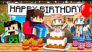 THROWING A SURPRISE BIRTHDAY PARTY IN MINECRAFT!