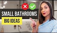 ✅ TOP 10 Ideas for SMALL BATHROOMS | Interior Design Ideas and Home Decor | Tips and Trends