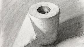 Still Life #72 - How to see and draw shapes in a charcoal drawing