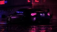 Subaru BRZ Rainy Neon Street Need For Speed Live Wallpaper - MoeWalls