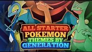 ALL STARTER Pokemon ORIGINS and THEMES By GENERATION EXPLAINED!