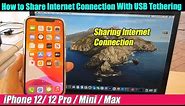iPhone 12/12 Pro: How to Share Internet With USB Tethering to Mac Computer / Macbook Pro / Air