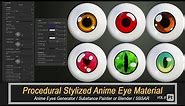 How to Make Stylized Anime Eyes Material