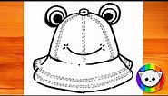 How to Draw a Frog Hat | Easy Drawing