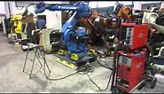 Used robot Motoman UP165 XRC controller + Fronius TPS 4000 welding machine at eurobots
