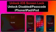 Unlock Any iPhone/iPad Without Passcode|Unlock Disable iPhone/iPad|Wondershare Dr.Fone Screen Unlock