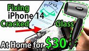 How to Replace Screen Glass Only iPhone 15/14 Pro/iPhone 14 Pro Max Cracked Screen Repair