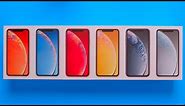 All iPhone XR Colors Unboxing + Comparison