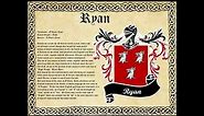 Ryan Surname Family History and Coat of Arms