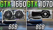 GTX 1660 6GB vs GTX 1070 8GB - Tested in 2023