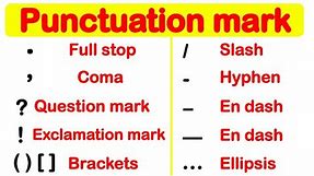 PUNCTUATION MARK GUIDE | Learn how to use punctuation correctly