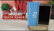 Samsung Galaxy J7 Core SPECS