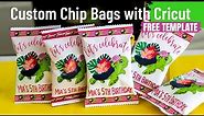 The Best Custom CHIP BAG Tutorial: How to Design & Assemble CHIP BAGS with Cricut {{FREE TEMPLATE}💥
