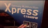 Unboxing Video Samsung Xpress C1860FW Printer
